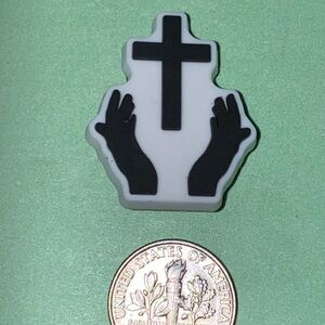 (10 for $15)Hands Asking/Praying to the Cross ✝️ Religion Religious Crocs Charms